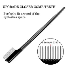 Metal Eyelash Comb & Brush Set + Mascara Wands & Lash Separator
