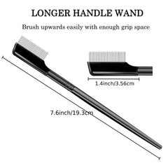 Metal Eyelash Comb & Brush Set + Mascara Wands & Lash Separator
