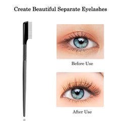 Metal Eyelash Comb & Brush Set + Mascara Wands & Lash Separator