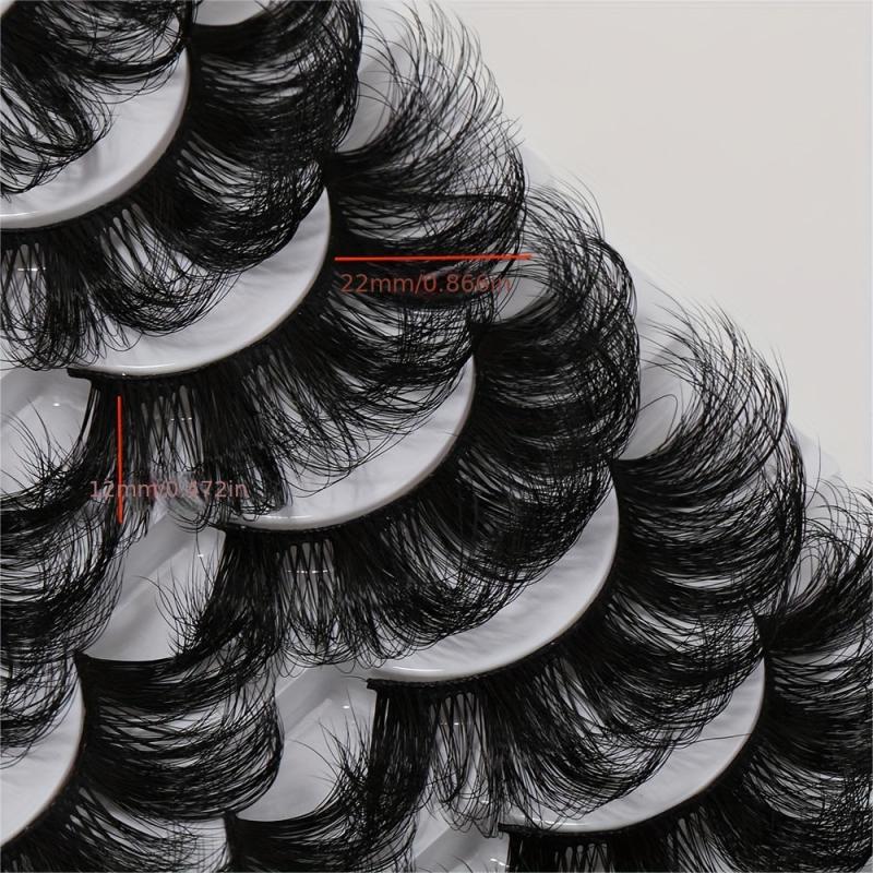 Fluffy Wispy 3D Mink Lashes Thick Volume Long Soft Dramatic Strip Eye Lashes