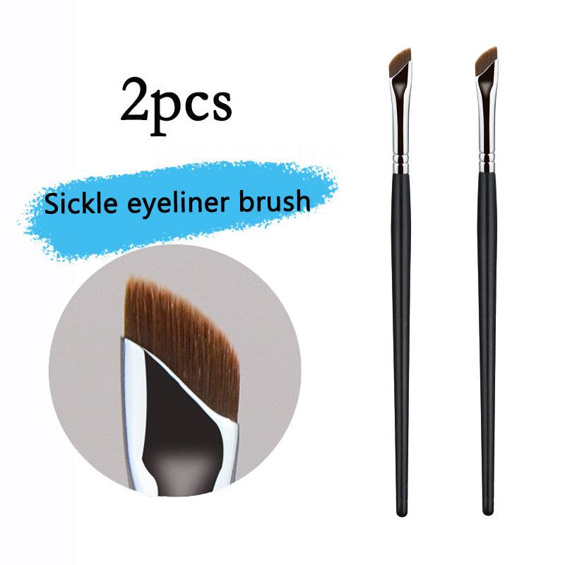 5pcs Sickle Eyeliner Brush Edge Makeup Brush Liquid Eyeliner Brush