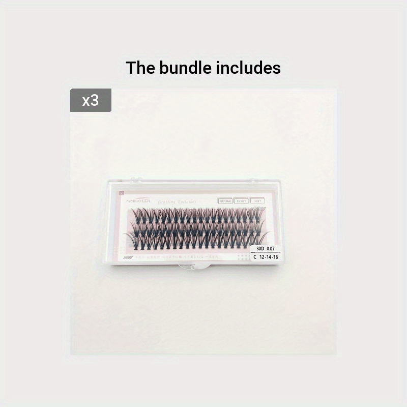 30D 40D DIY Cluster Eyelashes 0 07 C 12mm 14mm 16mm Individual Volume Lashes
