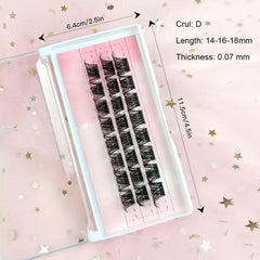 DIY Lash Clusters D Curling Volume Individual Lashes 100 Clusters Wispy Lashes