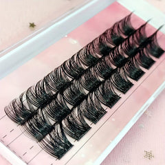 DIY Lash Clusters D Curling Volume Individual Lashes 100 Clusters Wispy Lashes
