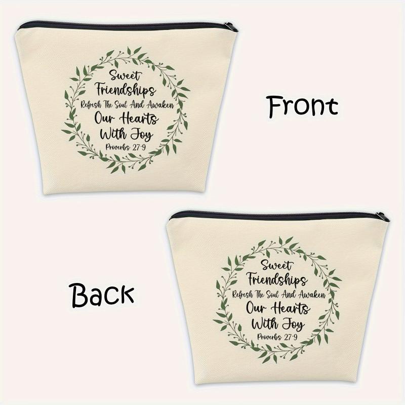 Proverbs 27:9 Makeup Bag - Sweet Friendship Refreshes The Soul