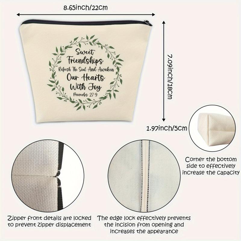 Proverbs 27:9 Makeup Bag - Sweet Friendship Refreshes The Soul