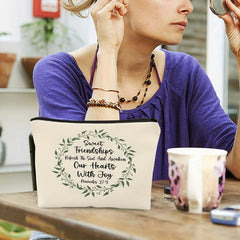 Proverbs 27:9 Makeup Bag - Sweet Friendship Refreshes The Soul