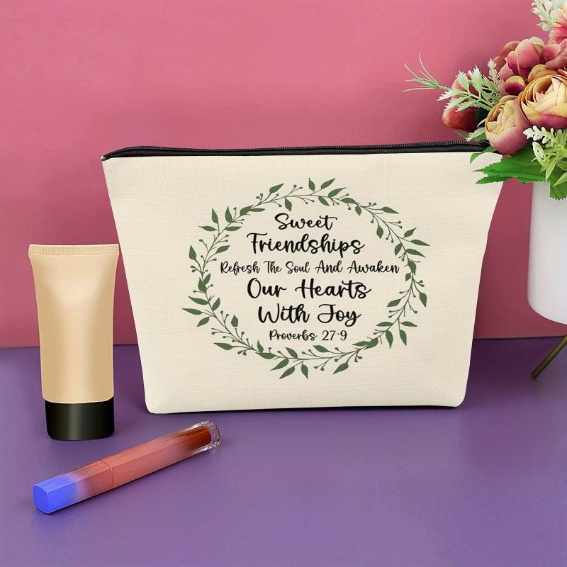 Proverbs 27:9 Makeup Bag - Sweet Friendship Refreshes The Soul