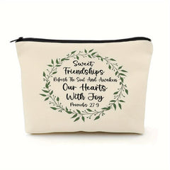 Proverbs 27:9 Makeup Bag - Sweet Friendship Refreshes The Soul
