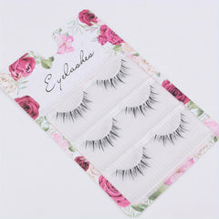 Japanese Style 3D Spiky Eyelash Manga Lashes 3 Pairs