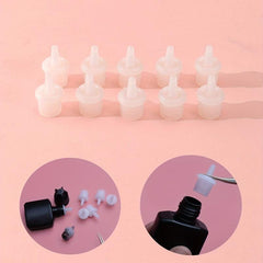 10pcs Eyelash Glue Replacement Nozzle Caps for Lash Bottles
