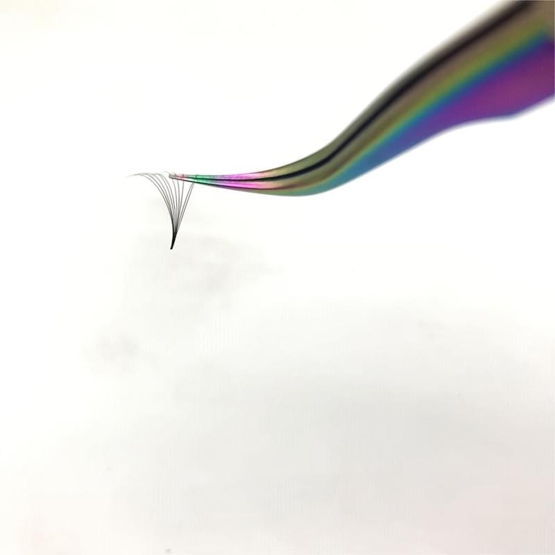 10D Premade Fans Eyelashes C D Curl Pointy Base