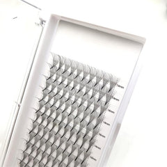 10D Premade Fans Eyelashes C D Curl Pointy Base