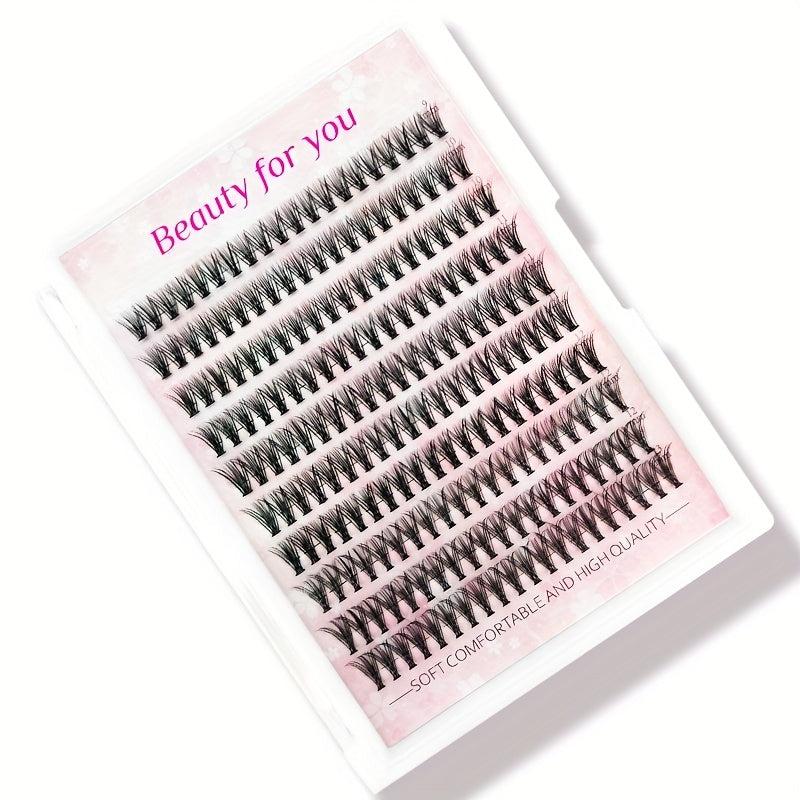 Cluster Eyelashes Natural Soft False Eyelashes Premade Spiky Curling Lashes