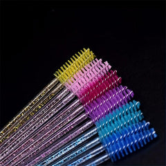 20pcs Crystal Eyelash Brush Spoolie Brushes for Extensions and Mascara
