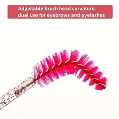 20pcs Crystal Eyelash Brush Spoolie Brushes for Extensions and Mascara
