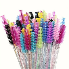 20pcs Crystal Eyelash Brush Spoolie Brushes for Extensions and Mascara