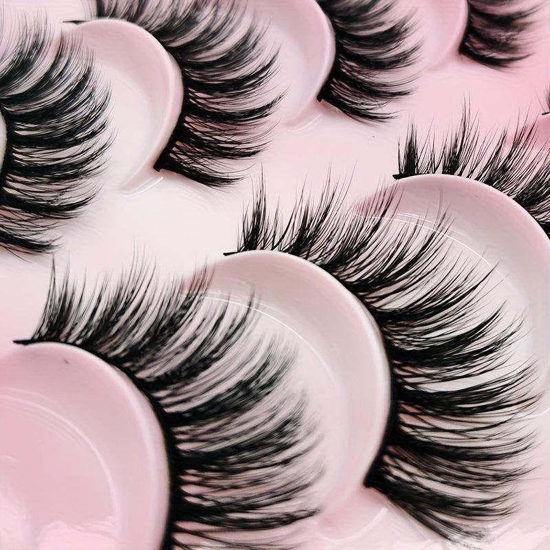 20 Pairs Faux Mink Lashes Fluffy Natural False Eyelashes