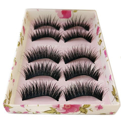5 Pairs Natural-Looking Long False Eyelashes