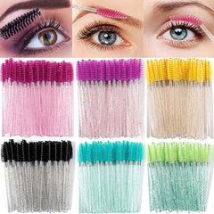 30pcs Crystal Mascara Wands Eyelash Extensions Makeup Applicators
