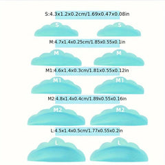 10 pcs Reusable Lash Lift Rods and Pads for Lash Lifting - 5 Sizes