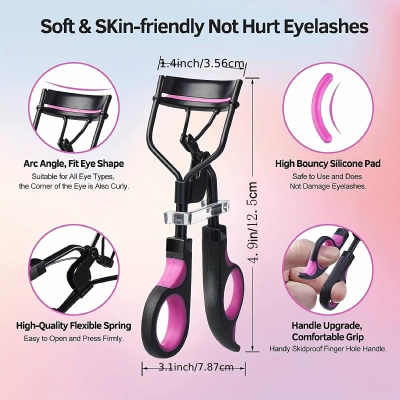Eyelash Curlers Kit with Eyelash Applicator Tool and Grooming Brush