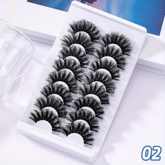 8 Pairs Dramatic 8D Cat Eye Fluffy Faux Mink Lashes