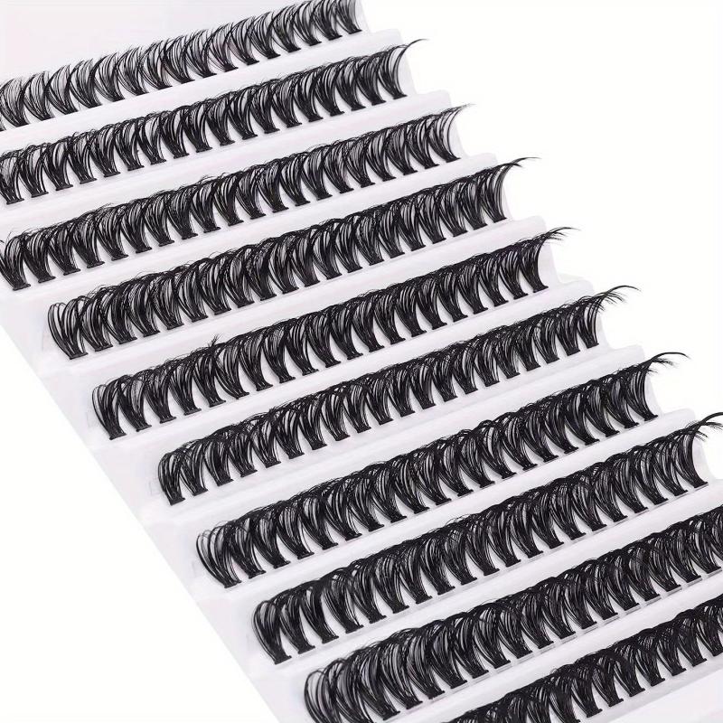 Wispy Natural Look Individual Lashes D Curling DIY Cluster Eyelash Extension