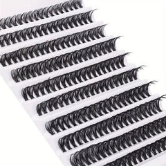 Wispy Natural Look Individual Lashes D Curling DIY Cluster Eyelash Extension