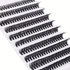Wispy Natural Look Individual Lashes D Curling DIY Cluster Eyelash Extension