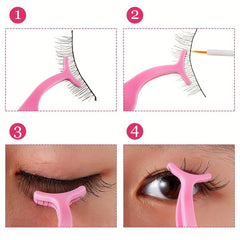 Eyelash Comb Lashes Curler 4Pcs Eyebrow Brush Separator Tool