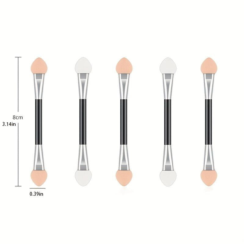 4pcs Double Head Eyeshadow Applicators Makeup Brush Sponge