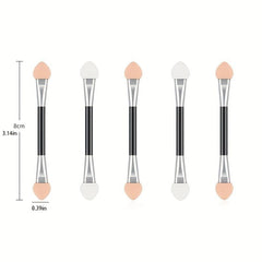 4pcs Double Head Eyeshadow Applicators Makeup Brush Sponge