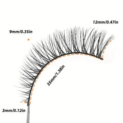 20 Pairs Natural Look Cat Eye Lashes 3D Light Volume Fluffy Eyelash Extension
