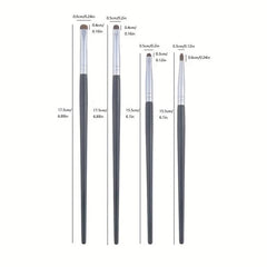 4pcs Eye Shadow Brush Set for Detail Eye Makeup