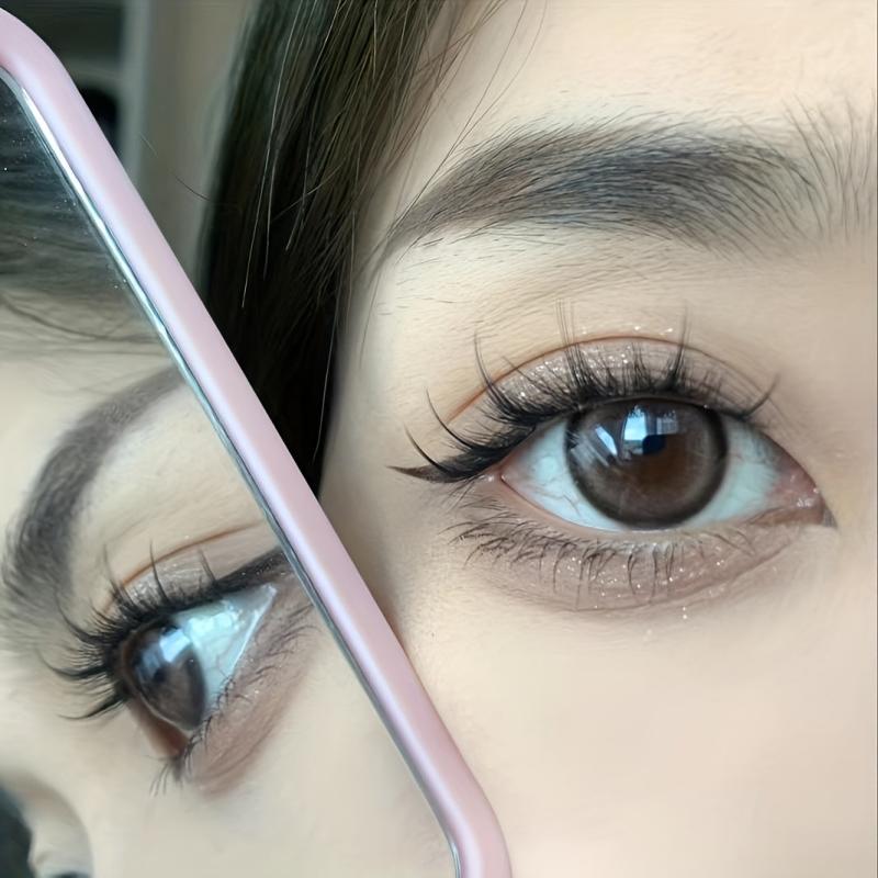 100 Clusters False Eyelashes Segmented Curling Natural