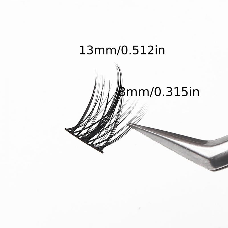 100 Clusters False Eyelashes Segmented Curling Natural