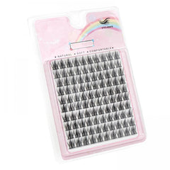 100 Clusters False Eyelashes Segmented Curling Natural