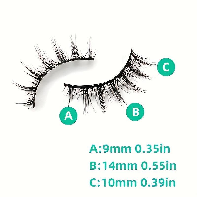 5 Pairs Manga Lashes Cos Dance Eyelashes 3D Natural Faux Mink Extension
