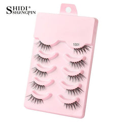 5 Pairs Half False Eyelash Natural Fluffy Cat Eyes Makeup Tool