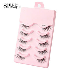 5 Pairs Half False Eyelash Natural Fluffy Cat Eyes Makeup Tool