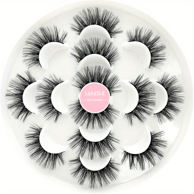 Natural 3D Mink False Eyelashes Soft and Reusable Lashes