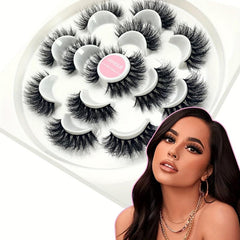 Natural 3D Mink False Eyelashes Soft and Reusable Lashes