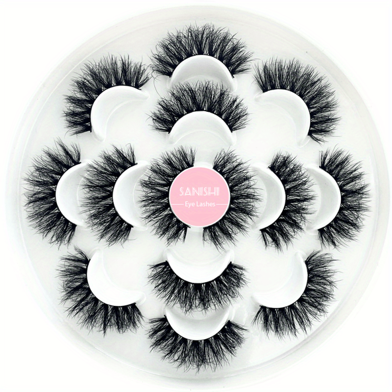 Natural 3D Mink False Eyelashes Soft and Reusable Lashes