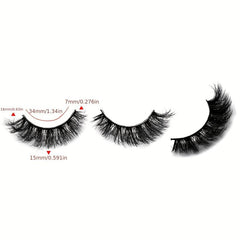5 Pairs Thick Curling 18mm False Eyelashes Fluffy Wispy Eye Lashes
