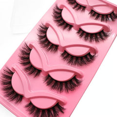 5 Pairs Thick Curling 18mm False Eyelashes Fluffy Wispy Eye Lashes