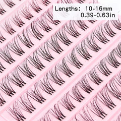 120pcs Cluster Lashes C Curl 10-16mm Mink False Eyelashes
