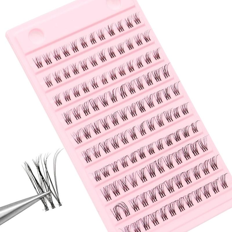 120pcs Cluster Lashes C Curl 10-16mm Mink False Eyelashes