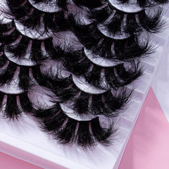 8 Pairs 6D Volumized False Eyelashes for Dramatic Makeup and Stage Performance