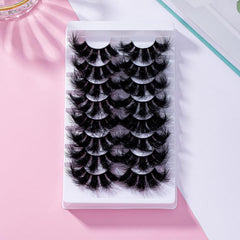 8 Pairs 6D Volumized False Eyelashes for Dramatic Makeup and Stage Performance